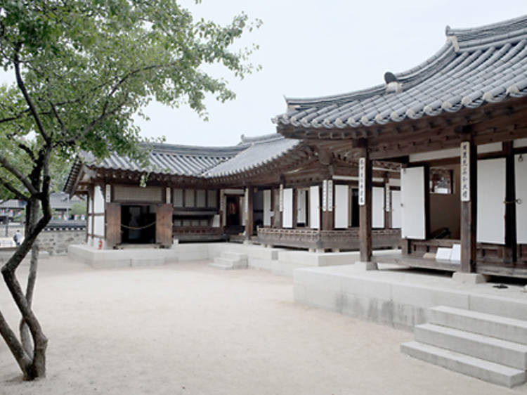 Check out a hanok village