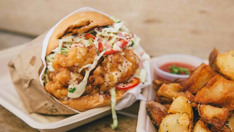 The Original Free Range LA Chicken Sandwich at Free Range