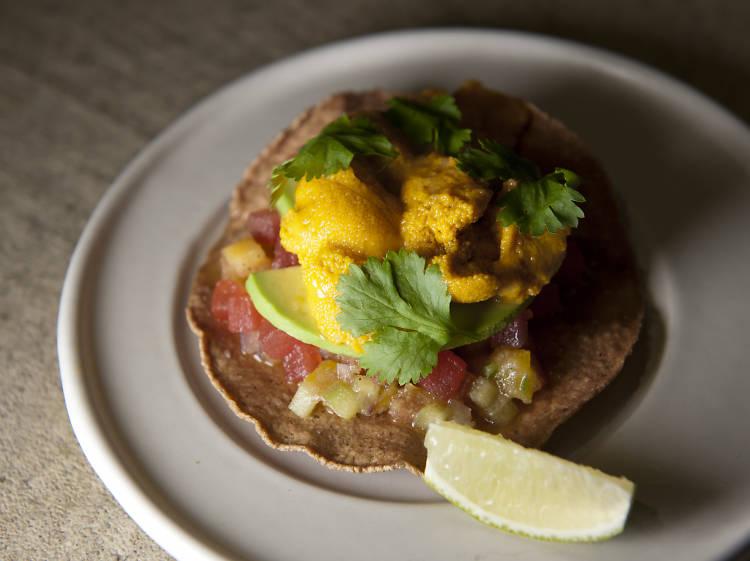 Duck carnitas taco at Cosme