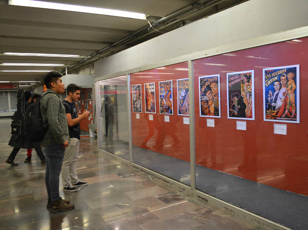 El Pachuco de Oro Exposición de Tin Tan en el metro realizada por el Museo del Cine Mexicano