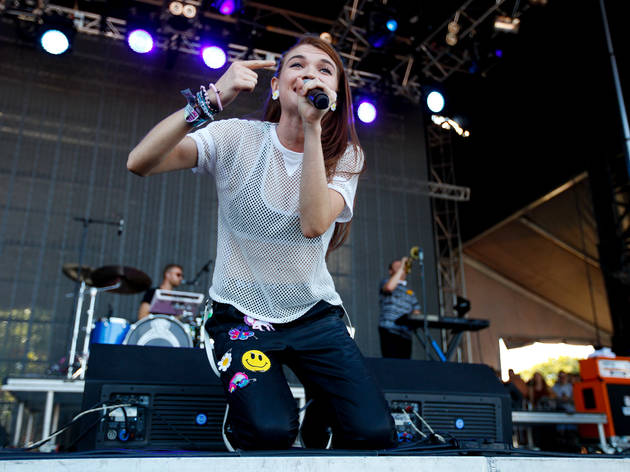 Misterwives performed on day two of Austin City Limits Music Festival 2015.