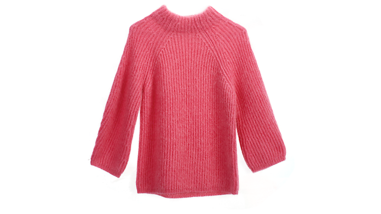 Cropped ribbed-knit jumper by Mo & Co, £190