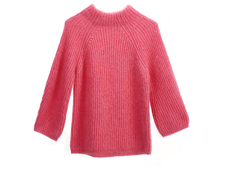 Cropped ribbed-knit jumper by Mo & Co, £190