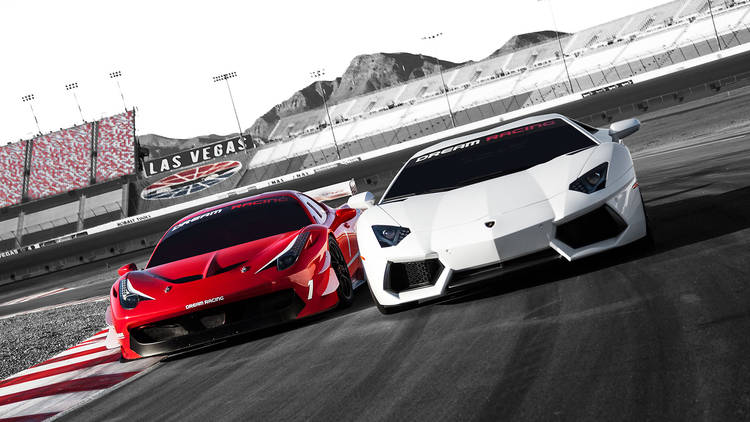 Race Ferraris at the Las Vegas Motor Speedway