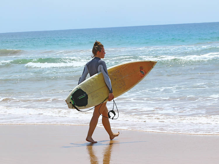 Picturesque golden sandy beaches 