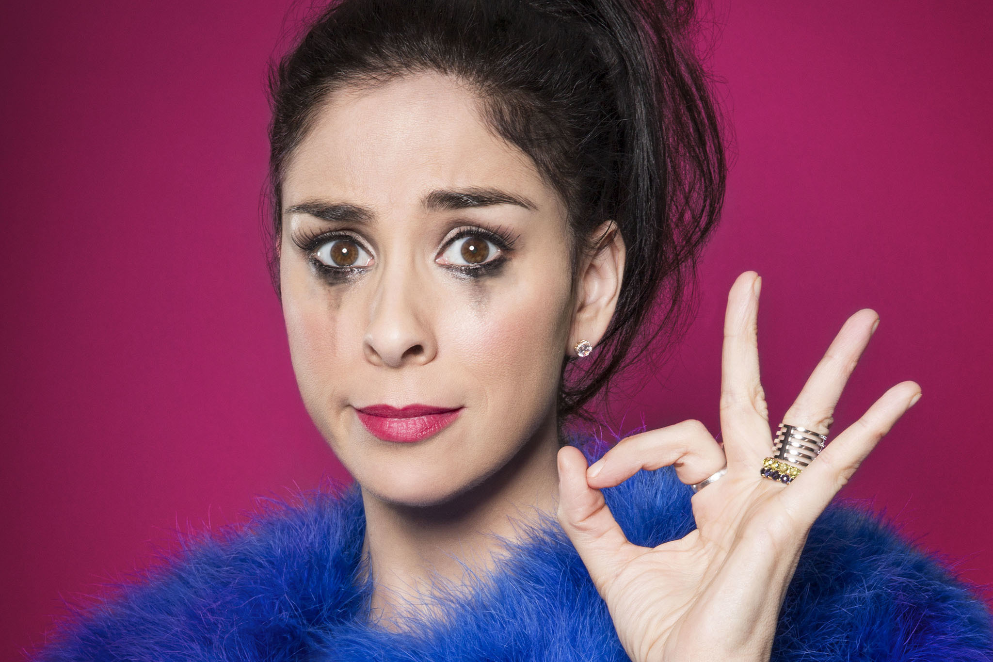 Actor Sarah Silverman talks her film I Smile Back and smoking pot.