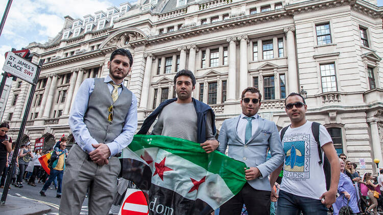 We met the activists who took part in London's refugee march