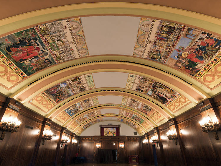 Visitors explored the gorgeous, antique interior of the Congress Plaza Hotel downtown during Open House Chicago on Saturday, October 17, 2015. 