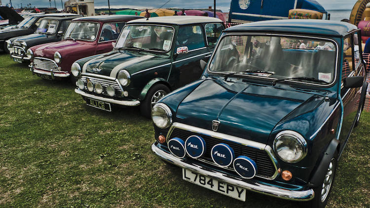 mini, minis, car show