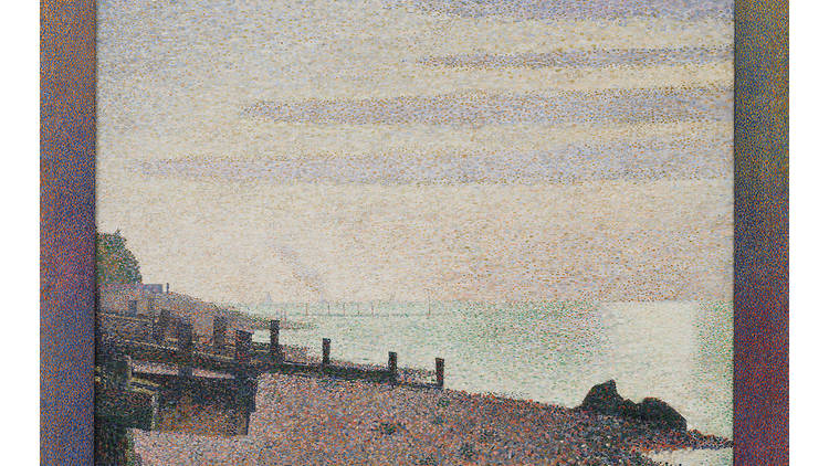 Georges-Pierre Seurat, Evening, Honfleur (1886)