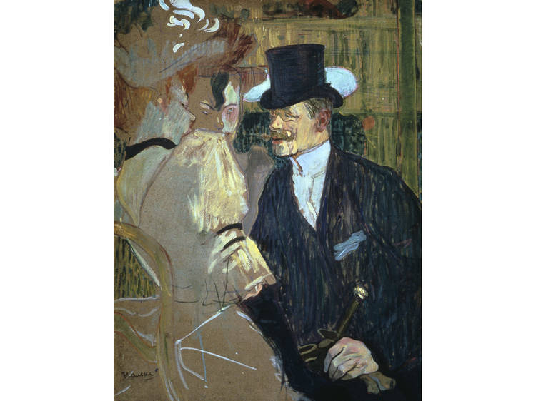 Henri de Toulouse-Lautrec, The Englishman (William Tom Warrener, 1861–1934) at the Moulin Rouge (1892)