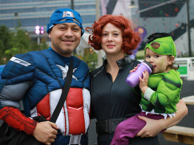 The first annual Halloween Gathering attracted a crowd of all ages with an Art and Halloween Festival and parade in and around Millennium Park on October 24, 2015.