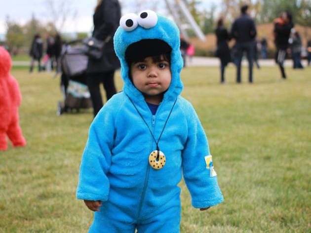 The first annual Halloween Gathering attracted a crowd of all ages with an Art and Halloween Festival and parade in and around Millennium Park on October 24, 2015.