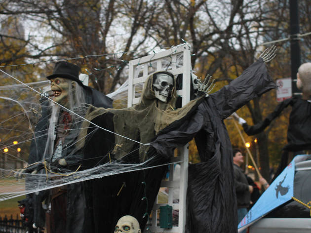 The first annual Halloween Gathering attracted a crowd of all ages with an Art and Halloween Festival and parade in and around Millennium Park on October 24, 2015.