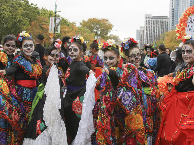 The first annual Halloween Gathering attracted a crowd of all ages with an Art and Halloween Festival and parade in and around Millennium Park on October 24, 2015.