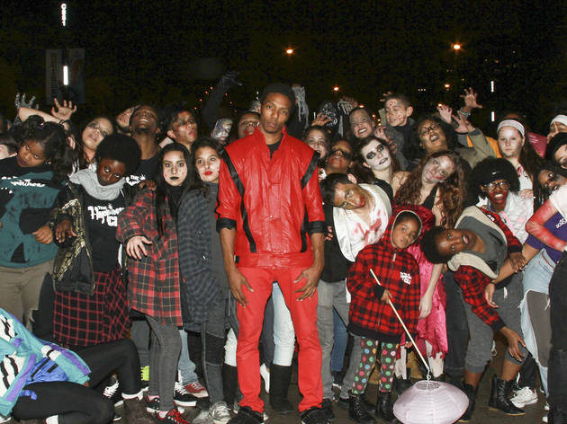 The first annual Halloween Gathering attracted a crowd of all ages with an Art and Halloween Festival and parade in and around Millennium Park on October 24, 2015.