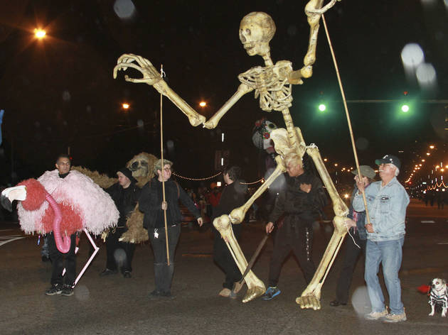 The first annual Halloween Gathering attracted a crowd of all ages with an Art and Halloween Festival and parade in and around Millennium Park on October 24, 2015.