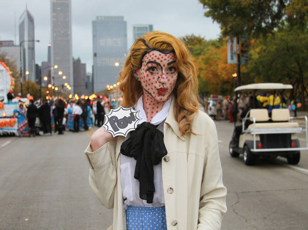 The first annual Halloween Gathering attracted a crowd of all ages with an Art and Halloween Festival and parade in and around Millennium Park on October 24, 2015.