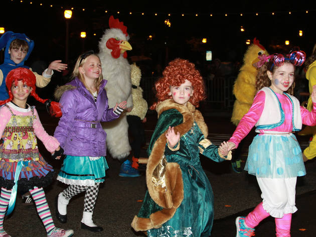 The first annual Halloween Gathering attracted a crowd of all ages with an Art and Halloween Festival and parade in and around Millennium Park on October 24, 2015.