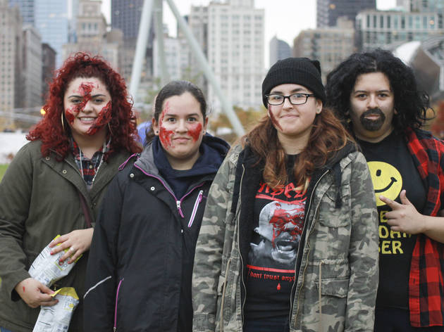 The first annual Halloween Gathering attracted a crowd of all ages with an Art and Halloween Festival and parade in and around Millennium Park on October 24, 2015.