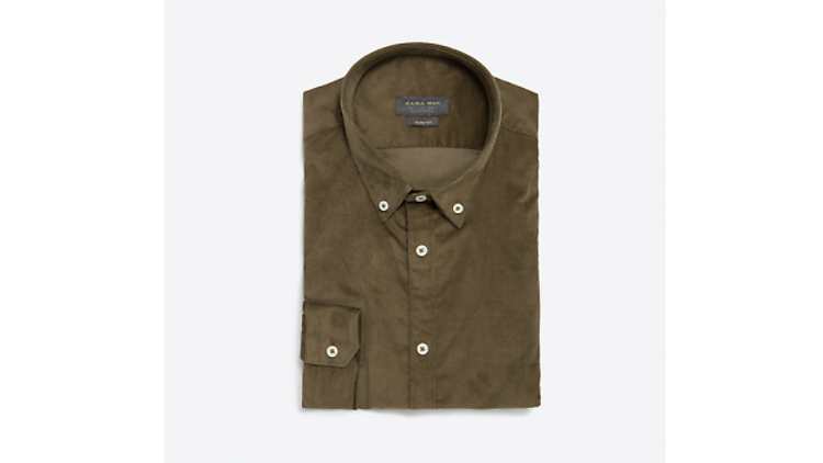 Corduroy shirt by Zara, £25.99