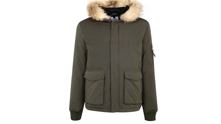 Down bomber jacket by Topman, £100