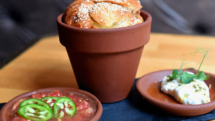 Kubaneh bread at Timna