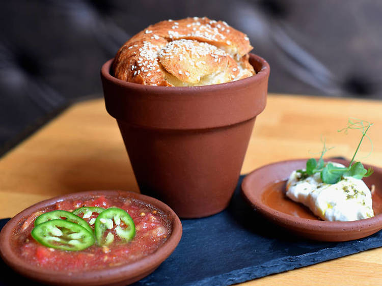 Kubaneh bread at Timna