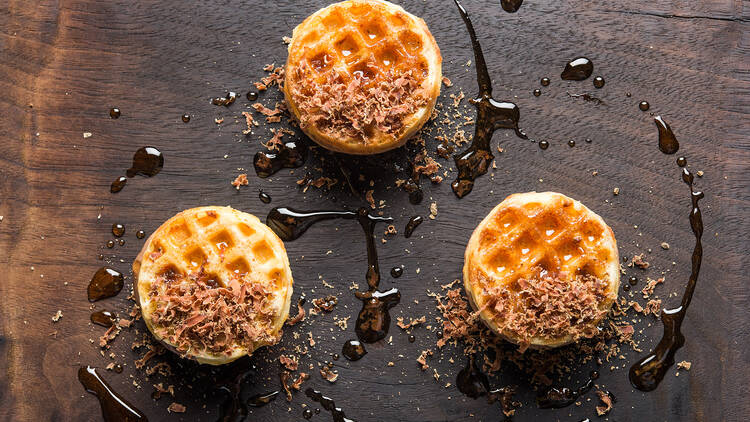 Masa waffles at Empellon Cocina