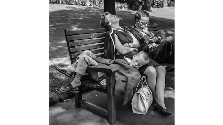 Embankment, Family on Bench, 1963