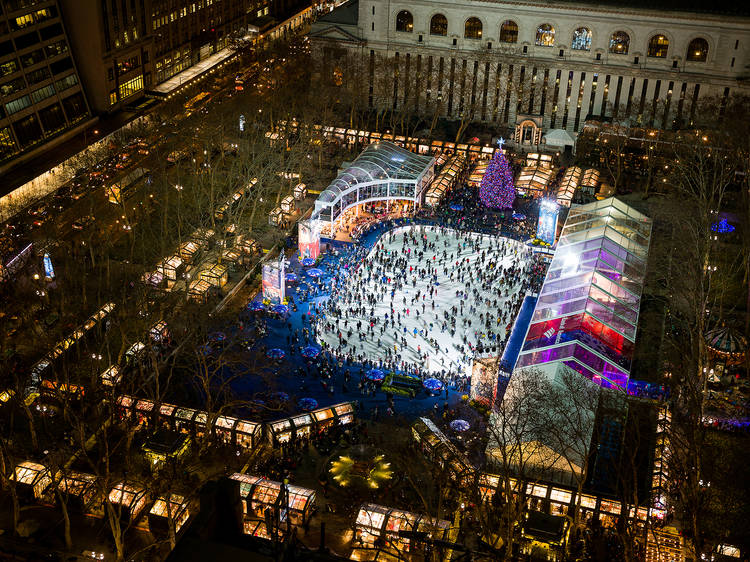 Visit the Bryant Park Winter Village