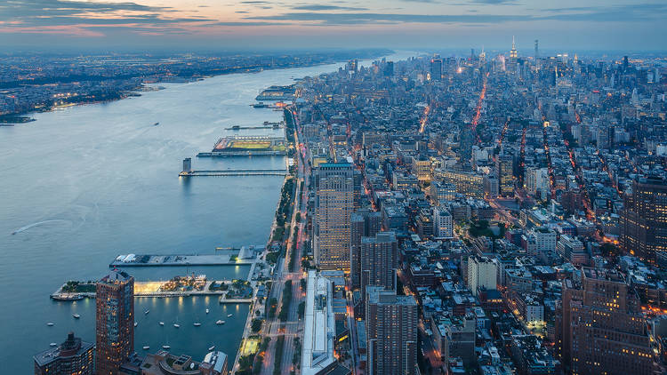 Look down on the city (with a beer in hand) at One World Observatory