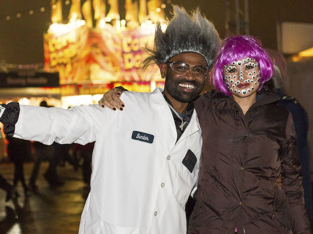 Electronic music fans showed up in costume at the 2015 Freaky Deaky Halloween festival in Toyota Park.