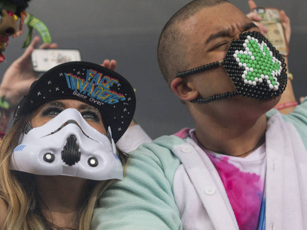 Electronic music fans showed up in costume at the 2015 Freaky Deaky Halloween festival in Toyota Park.