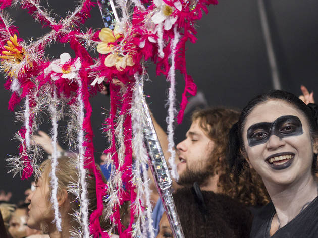 Electronic music fans showed up in costume at the 2015 Freaky Deaky Halloween festival in Toyota Park.