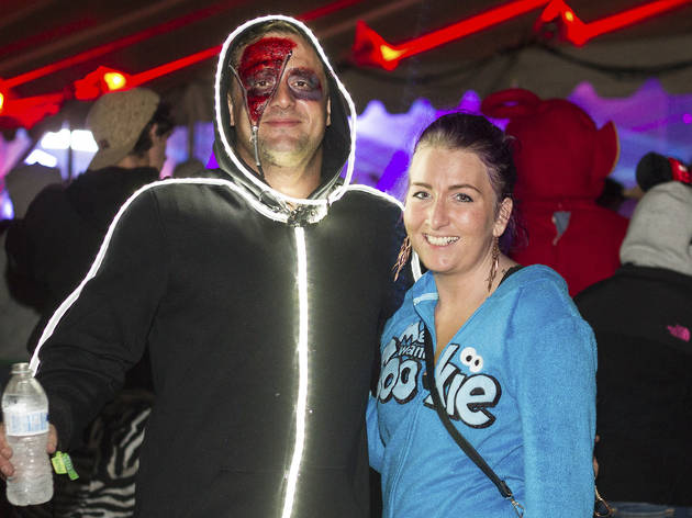 Electronic music fans showed up in costume at the 2015 Freaky Deaky Halloween festival in Toyota Park.