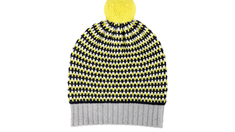 Cashmere pom-pom hat by Eudon Choi x Brora, £155