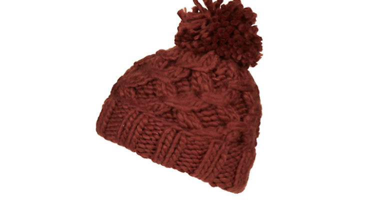 Chain hand-knitted beanie by Topshop, £16