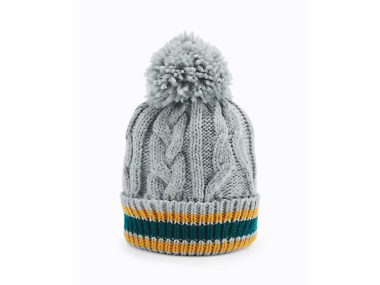 Grey knit hat by Urban Outfitters, £20