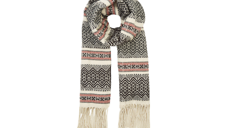 Aztec stripe scarf by Warehouse, £22