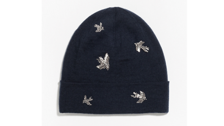 Swallow embroidered beanie by & Other Stories, £45