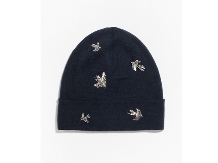 Swallow embroidered beanie by & Other Stories, £45