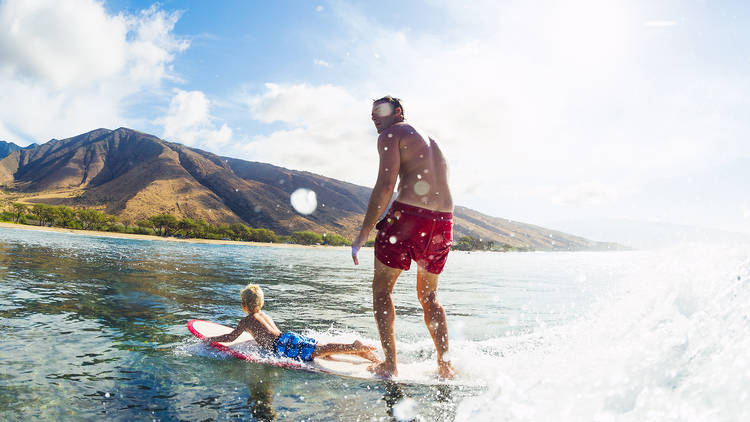 Surfing in Hawaii