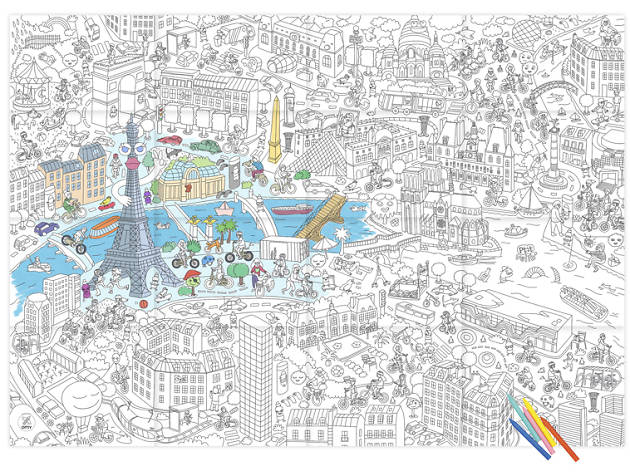 An Omy Paris colour-in map An Omy Paris colour-in map