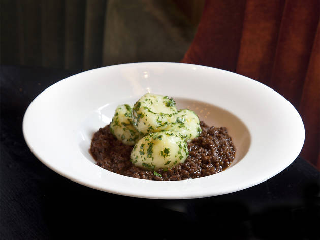 Mince and potatoes at Dean Street Townhouse Mince and potatoes at Dean Street Townhouse