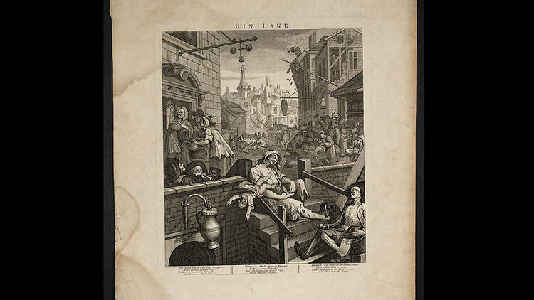 ‘Gin Lane’, 1751, by William Hogarth