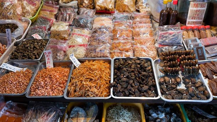 Dried seafood market