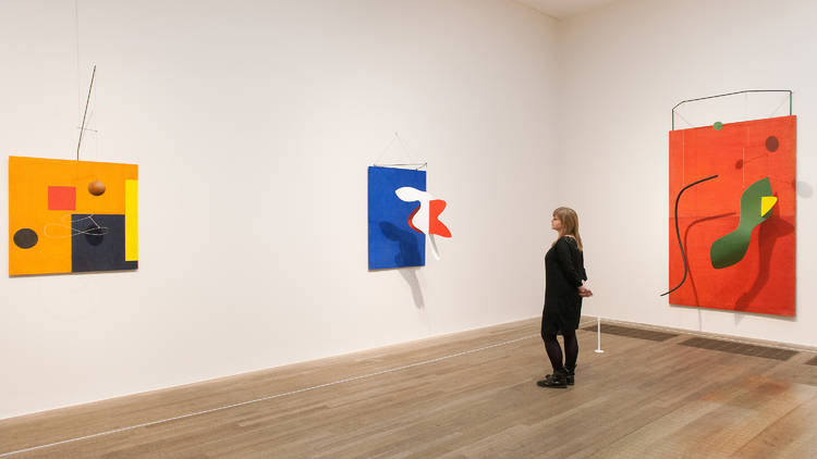 'Alexander Calder: Performing Sculpture' exhibition view at Tate Modern. © Calder Foundation New York/DACS London. Photo: Joe Humphrys