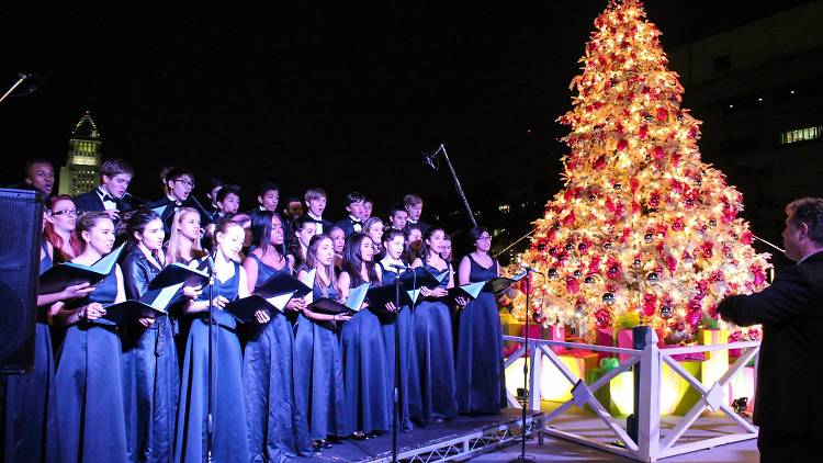 LA County Christmas Tree Lighting Ceremony