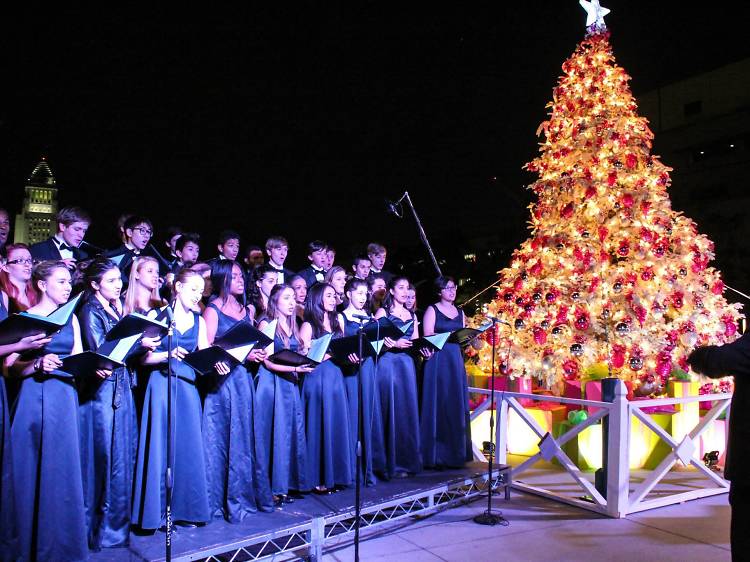 L.A. County Tree Lighting Ceremony